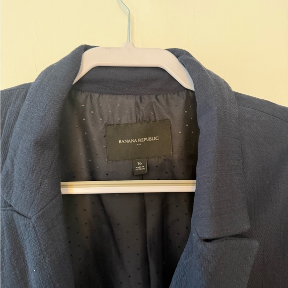 Banana Republic Dark Blue Blazer with Gold Buttons - Picture 2 of 4